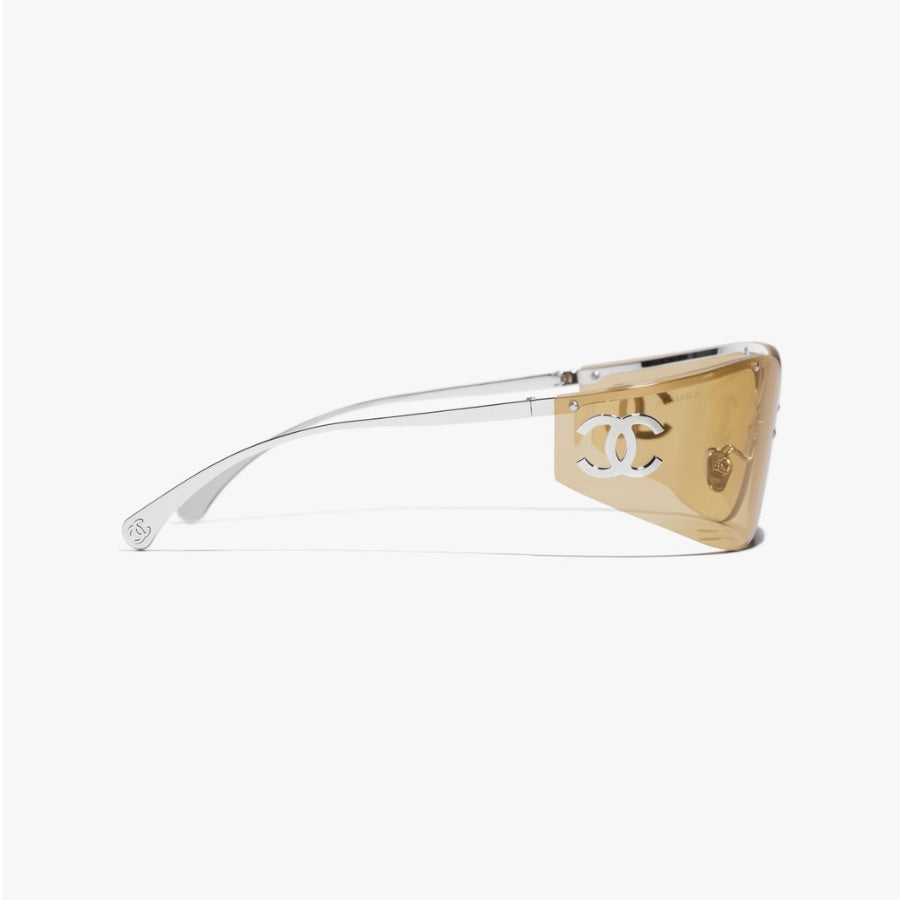 Luxury Rimless Shield Sunglasses | UV400 Fashion Oversized One-Piece Eyewear