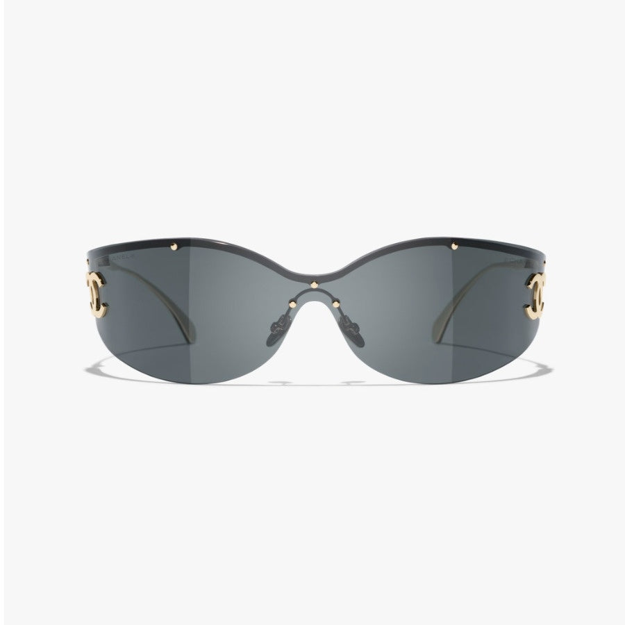 Luxury Rimless Shield Sunglasses | UV400 Fashion Oversized One-Piece Eyewear