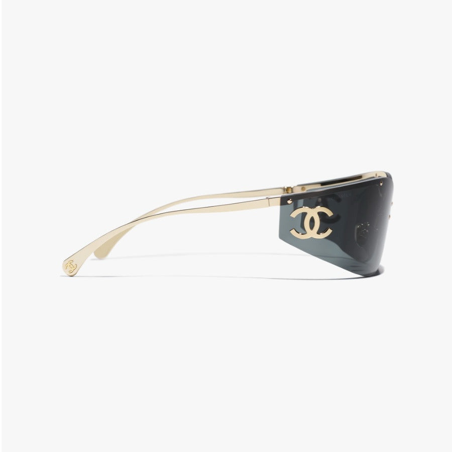 Luxury Rimless Shield Sunglasses | UV400 Fashion Oversized One-Piece Eyewear