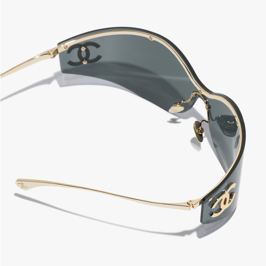 Luxury Rimless Shield Sunglasses | UV400 Fashion Oversized One-Piece Eyewear