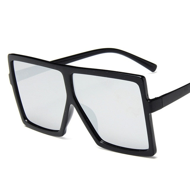 플라스틱 대형 여성 선글라스 스퀘어 브랜드 디자이너 빅 프레임 선글라스 여성 UV400 Sun Glasses oculos masculino
