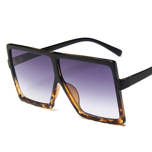 플라스틱 대형 여성 선글라스 스퀘어 브랜드 디자이너 빅 프레임 선글라스 여성 UV400 Sun Glasses oculos masculino