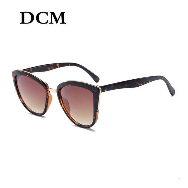 DCM Cateye Zonnebril Vrouwen Vintage Gradiënt Bril Retro Cat eye zonnebril Vrouwelijke Brillen UV400