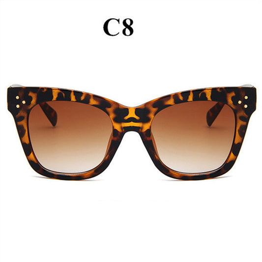 Oulylan Klassische Cat Eye Sonnenbrille Frauen Vintage Übergroße Gradient Sonnenbrille Shades Weibliche Luxus Designer UV400 Sonnenbrille