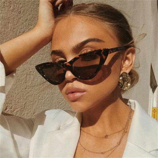 cat Eye Shade für Frauen Mode Sonnenbrillen Marke Frauen Vintage Retro dreieckige Cateye-Brille oculos feminino Sonnenbrille Sexy
