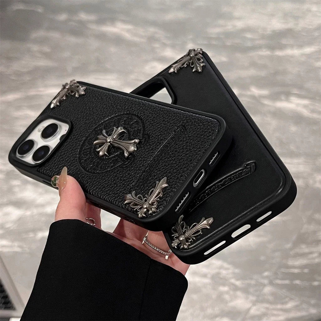 Black Embossed Emblem Case â€?Smooth or Textured Finish