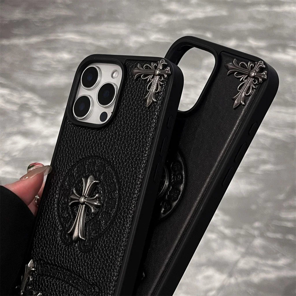Black Embossed Emblem Case â€?Smooth or Textured Finish