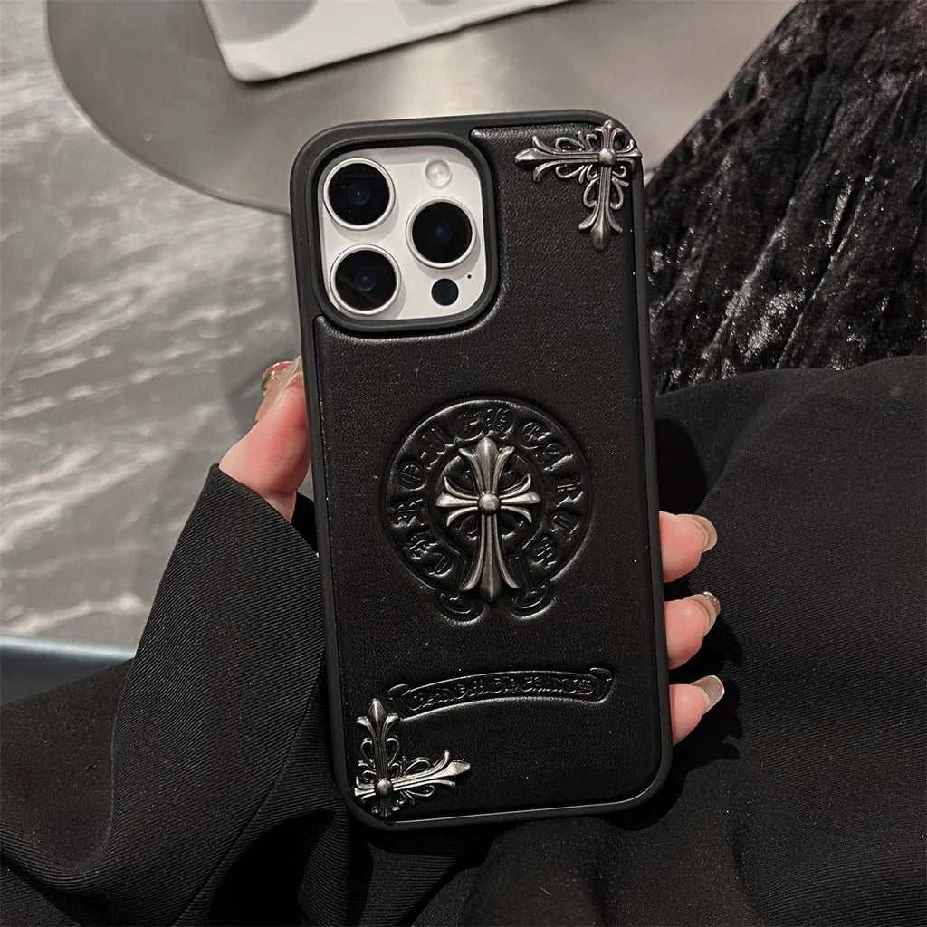 Black Embossed Emblem Case â€?Smooth or Textured Finish