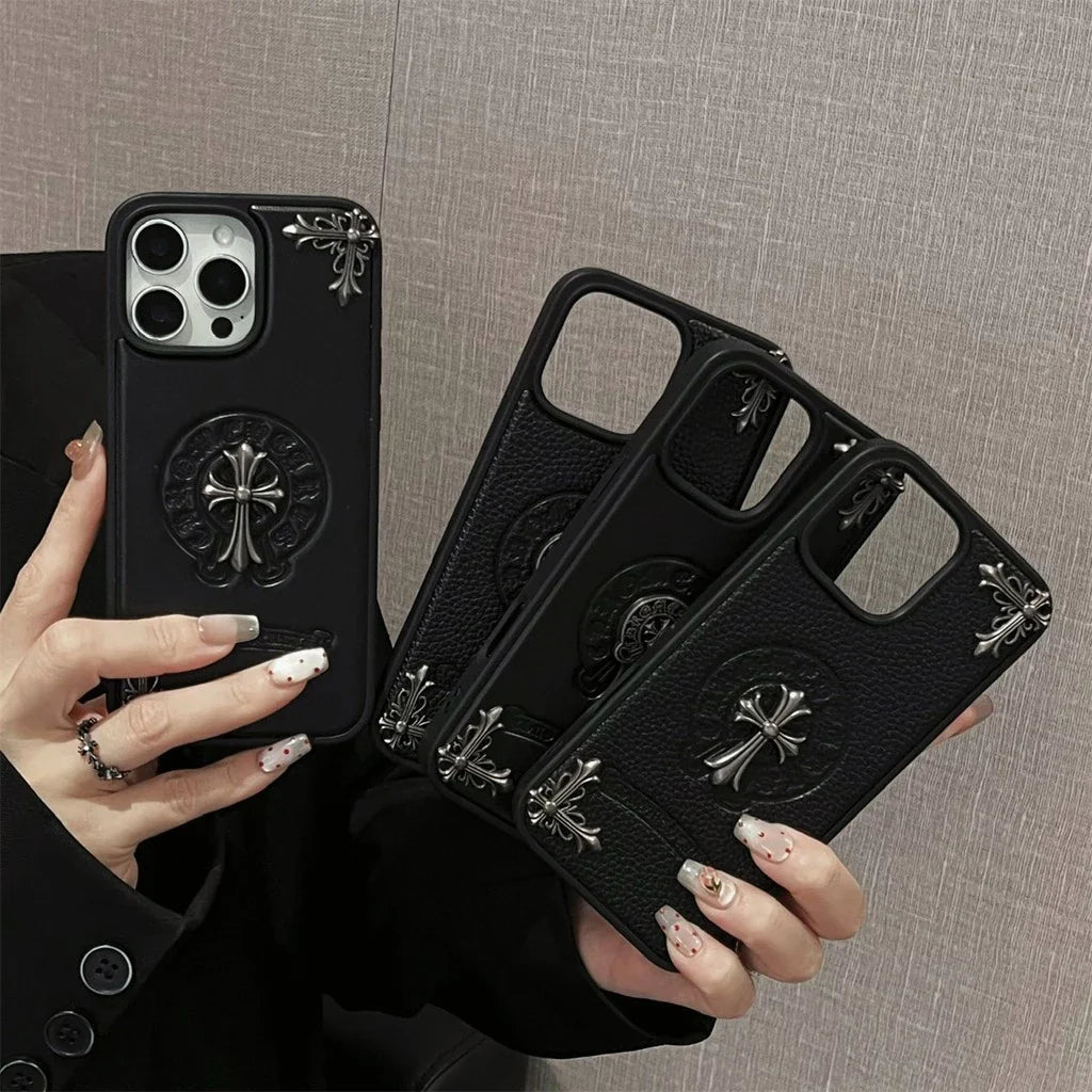 Black Embossed Emblem Case â€?Smooth or Textured Finish