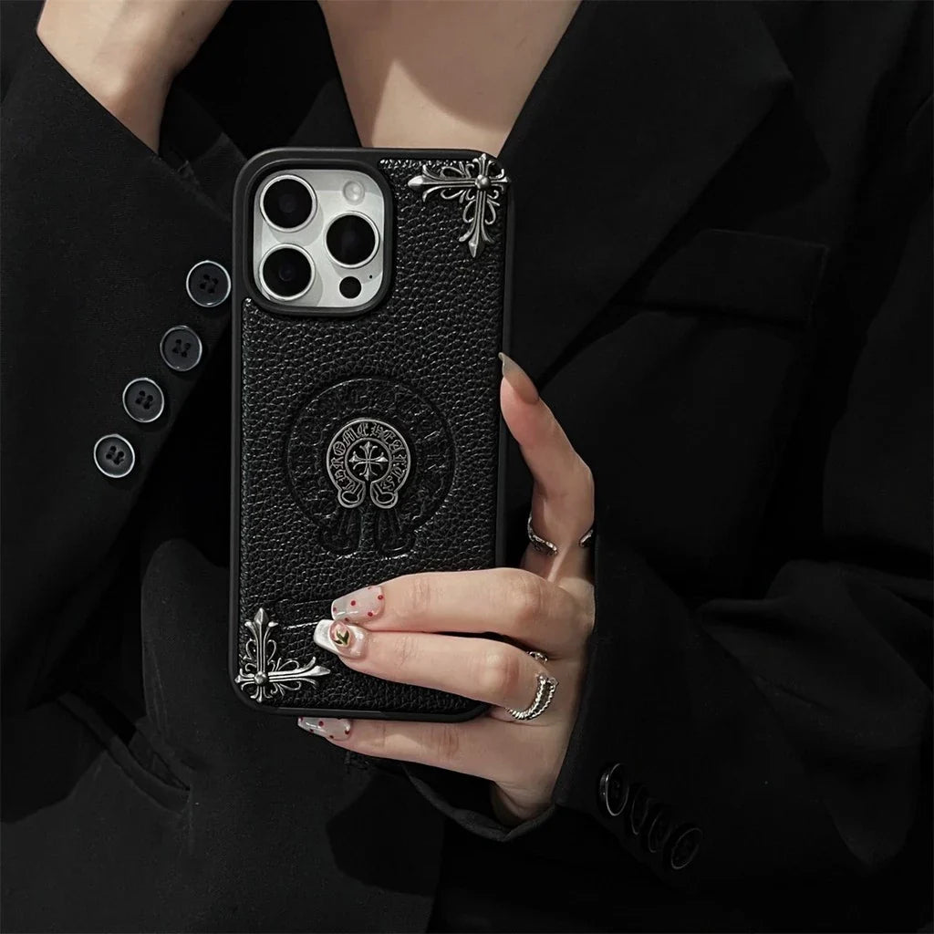 Black Embossed Emblem Case â€?Smooth or Textured Finish