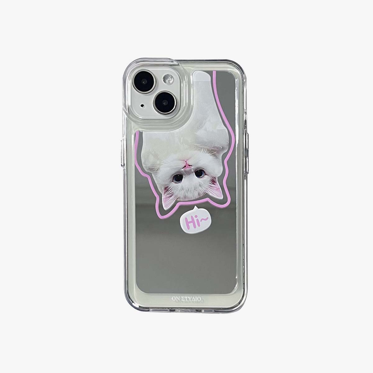 Spejl iPhone-cover | Par katte & Hunde Hej (Køb 2 og få 50% rabat på den ene)