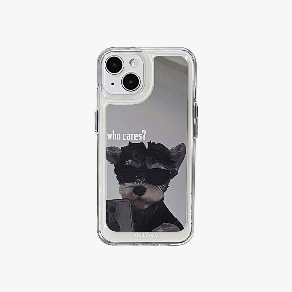 Spiegel iPhone-hoesje | Couple Dogs I Am Fine (Koop er 2 en krijg 50% korting op één)