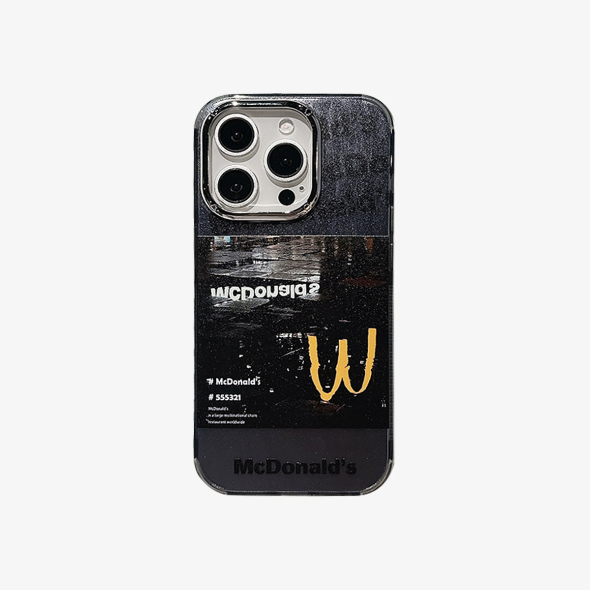 Capa limitada para iPhone | Restaurante Fast Food na Chuva