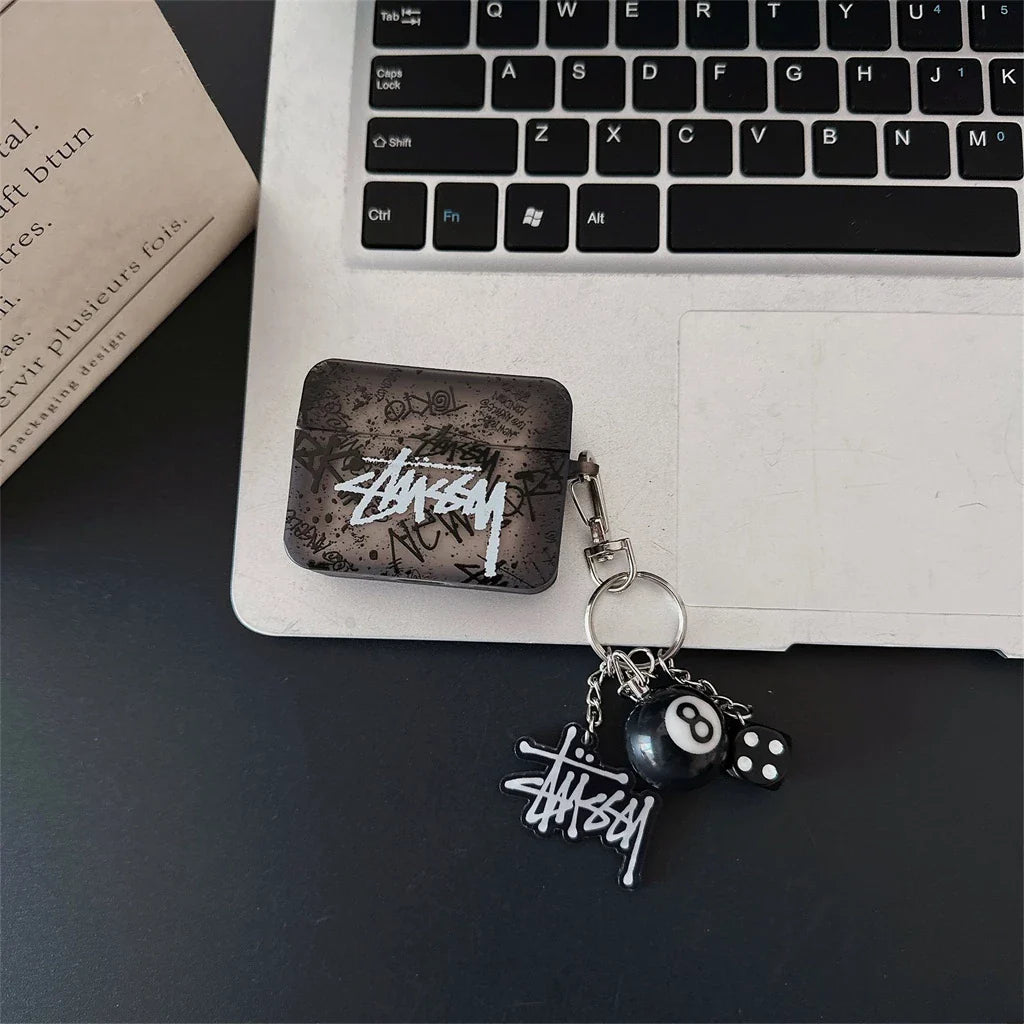 Black & White Charm Streetwear AirPod Case