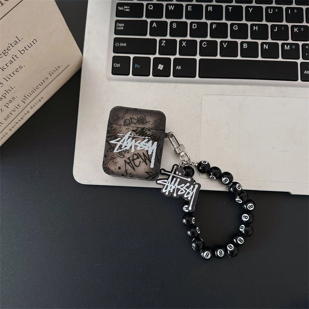 Black & White Charm Streetwear AirPod Case