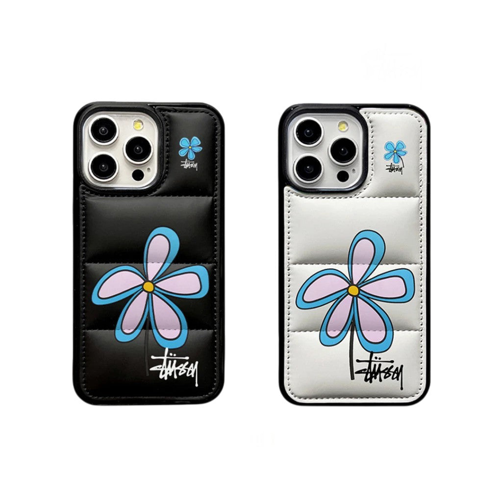 Capa para iPhone com soprador de flores streetwear
